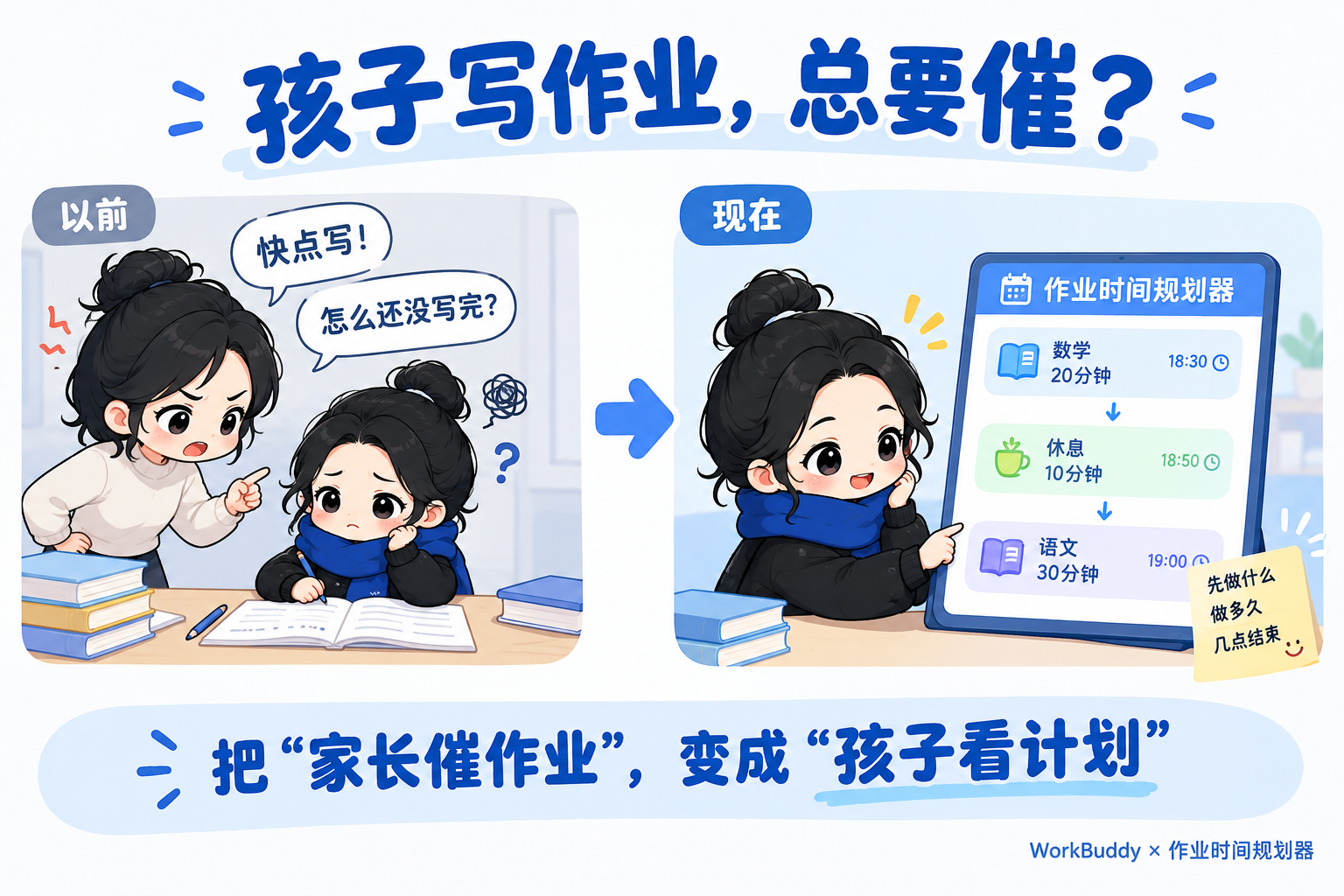 用AI做作业时间规划器，解决孩子磨蹭【创意分享】 图 1